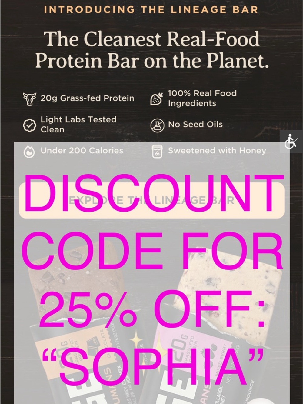 SAVE 25% WITH CODE “SOPHIA”